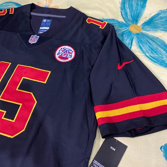 Nike Kansas City Chiefs Mahomes #15 Black NFL Jersey - Picture 3 of 7